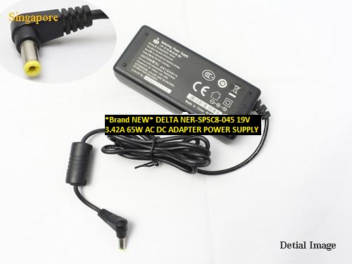 *Brand NEW* 65W AC DC ADAPTER DELTA 19V 3.42A NER-SPSC8-045 POWER SUPPLY - Click Image to Close